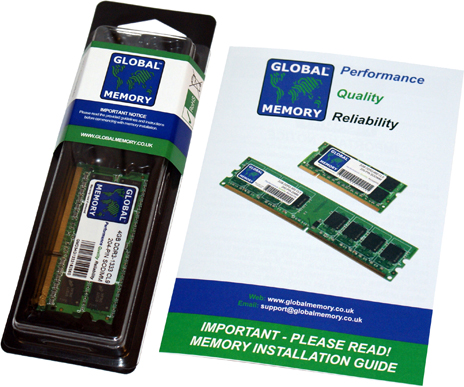 4GB DDR3 1066MHz PC3-8500 204-PIN SODIMM MEMORY RAM FOR MACBOOK (LATE 2008 - MID/LATE 2009 - MID 2010) & MACBOOK PRO (LATE 2008 - EARLY/MID/LATE 2009 - MID 2010)